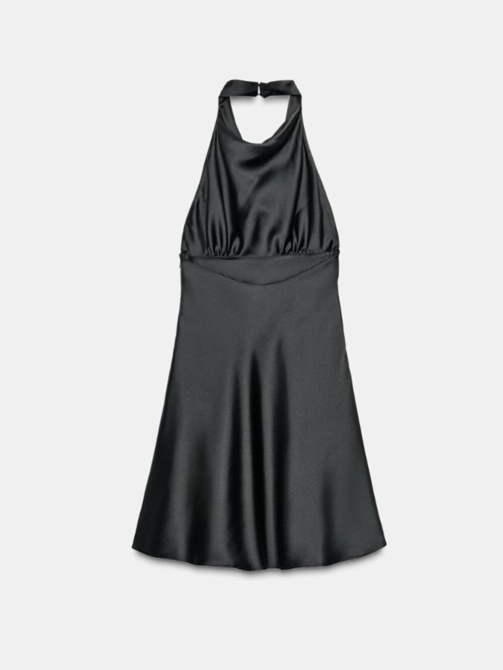 Zara Satin Mini Dress | Black | NWT | Size XS - Picture 7 of 13